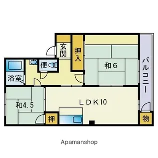 サンコーポ長丘【2階】の間取り