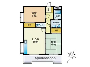 ドミール光安【1階】の間取り