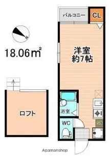 フォレスト平和【1階】の間取り