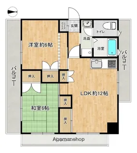 第二岸川ビル【8階】の間取り