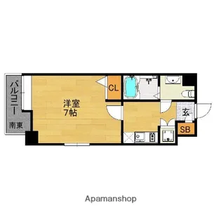 ダイナコートエスタディオ平尾駅前【2階】の間取り