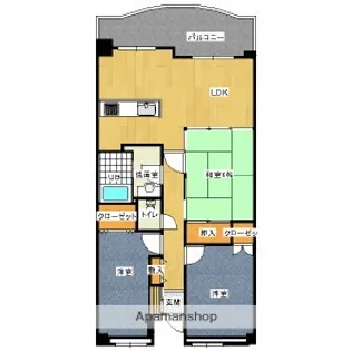 福岡県福岡市南区曰佐5丁目【マンション】の間取り