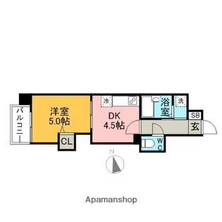 レジディア博多【11階】の間取り