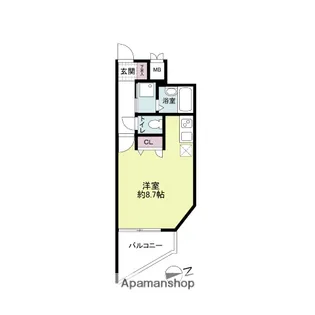 レジディア博多【13階】の間取り