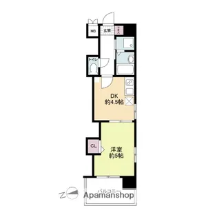 レジディア博多【11階】の間取り