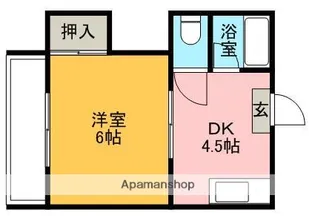 1Kの間取り画像