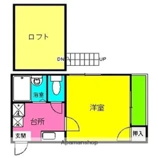 プチメゾン南福岡【1階】の間取り