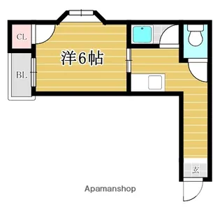スカイハイツ大橋31【1階】の間取り