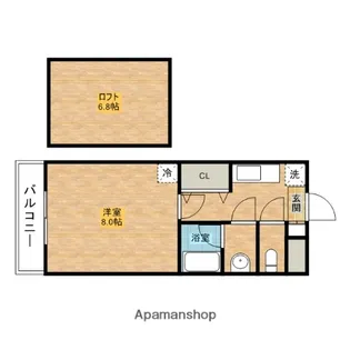 ディモア平尾【2階】の間取り