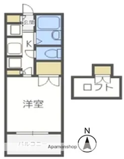 プレアール長尾【207号室】の間取り