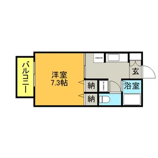 ロジュマン・コミユ【2階】の間取り