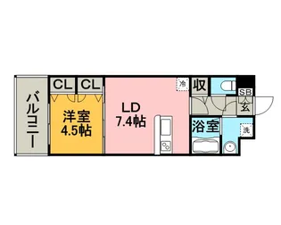 エンクレスト日赤通り【11階】の間取り
