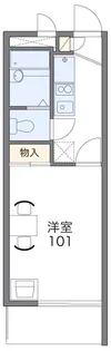 レオパレスハーモニーランドⅠ【1階】の間取り