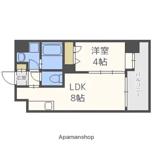 福岡県福岡市中央区平尾2丁目【マンション】の間取り