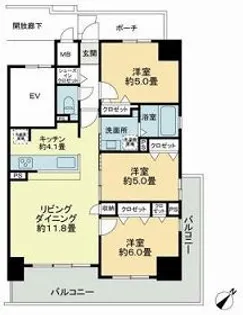 SOPHIA GARDEN博多【2階】の間取り