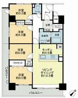 SOPHIA GARDEN博多【0801号室】の間取り