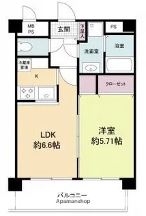 レジディア高宮【5階】の間取り
