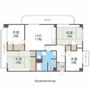 グリーンマンション多賀【3階】の間取り