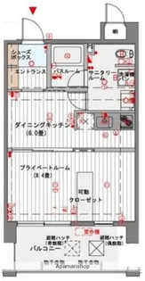 福岡県福岡市中央区高砂2丁目【マンション】の間取り