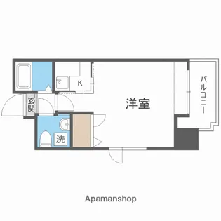 福岡県福岡市中央区那の川2丁目【マンション】の間取り