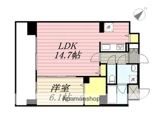 ラフレシーサ博多駅南Ⅳ【7階】の間取り