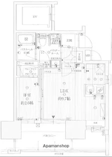 福岡県福岡市中央区草香江2丁目【マンション】の間取り