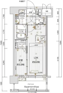 グランフォーレ大橋プレミア【7階】の間取り