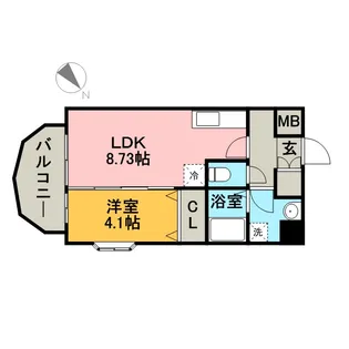 ジョワ・アバンセ【4階】の間取り