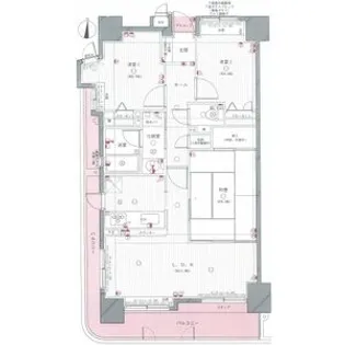 ダイアパレスアーバンシティ天神【8階】の間取り