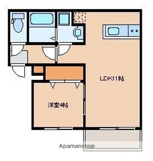 リテラ大楠【2階】の間取り