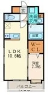 ルホソ山王【2階】の間取り