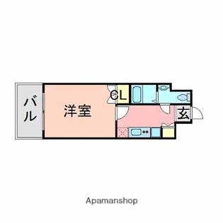 ダイナコートエスタディオ大濠公園【2階】の間取り