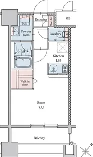 エンクレストベイサイド通り【8階】の間取り