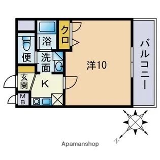 アミティエ博多南【7階】の間取り