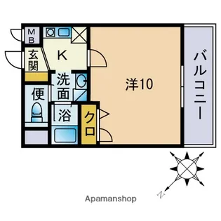 アミティエ博多南【8階】の間取り
