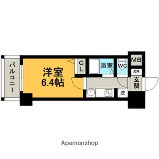 エステムコート博多・祇園ツインタワーファーストステージ【14階】の間取り