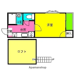 シュノンソー博多【2階】の間取り