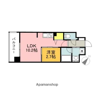 福岡県福岡市博多区美野島2丁目【マンション】の間取り