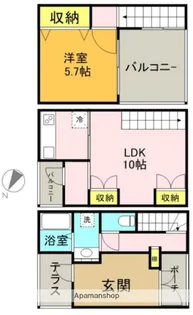杢の長屋【1階】の間取り