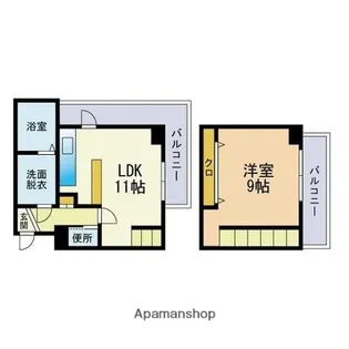 ラルジュエル博多【10階】の間取り