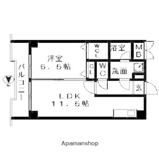 リベラいわき【3階】の間取り