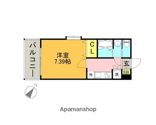サヴォイ博多エレメンツ【6階】の間取り