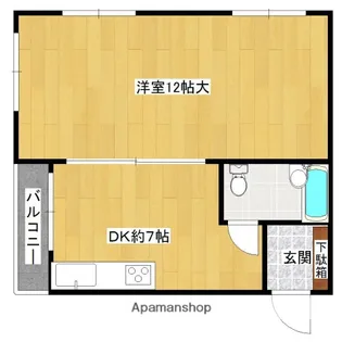 パソナール博多【4階】の間取り