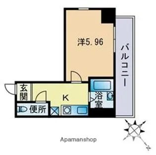 マンション花房【4階】の間取り