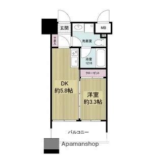 ルネッサンス21博多【7階】の間取り