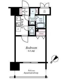 サヴォイ博多ブールバール【13階】の間取り