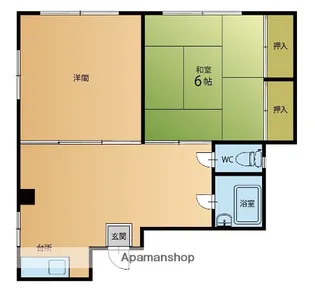 半田フラット【2階】の間取り