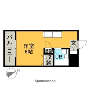 Kステーション呉服町【7階】の間取り
