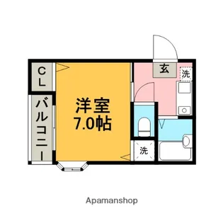 ショコラッテ博多【1階】の間取り