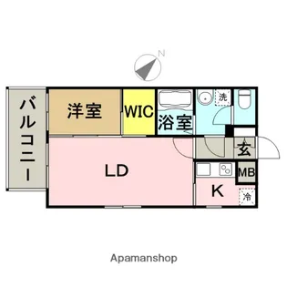 ネストピア呉服町【8階】の間取り